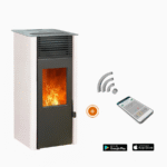 Aktionspaket: EMAFLAM REVA 9 kW weißer versiegelter Pelletofen + kostenlose Wi-Fi-Box – Bild 5